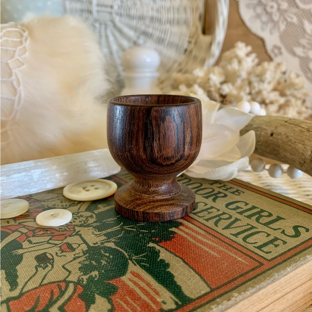 Vintage Wooden Egg Cup 🪵